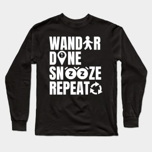 Snooze Repeat Long Sleeve T-Shirt